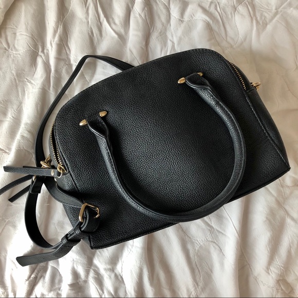 BLACK FAKE LEATHER CROSSBODY BAG - Picture 8 of 8